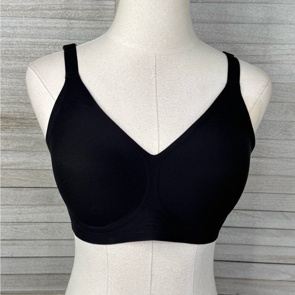 VERTVIE Seamless Wire Free Bra Black-Large - Picture 1 of 2